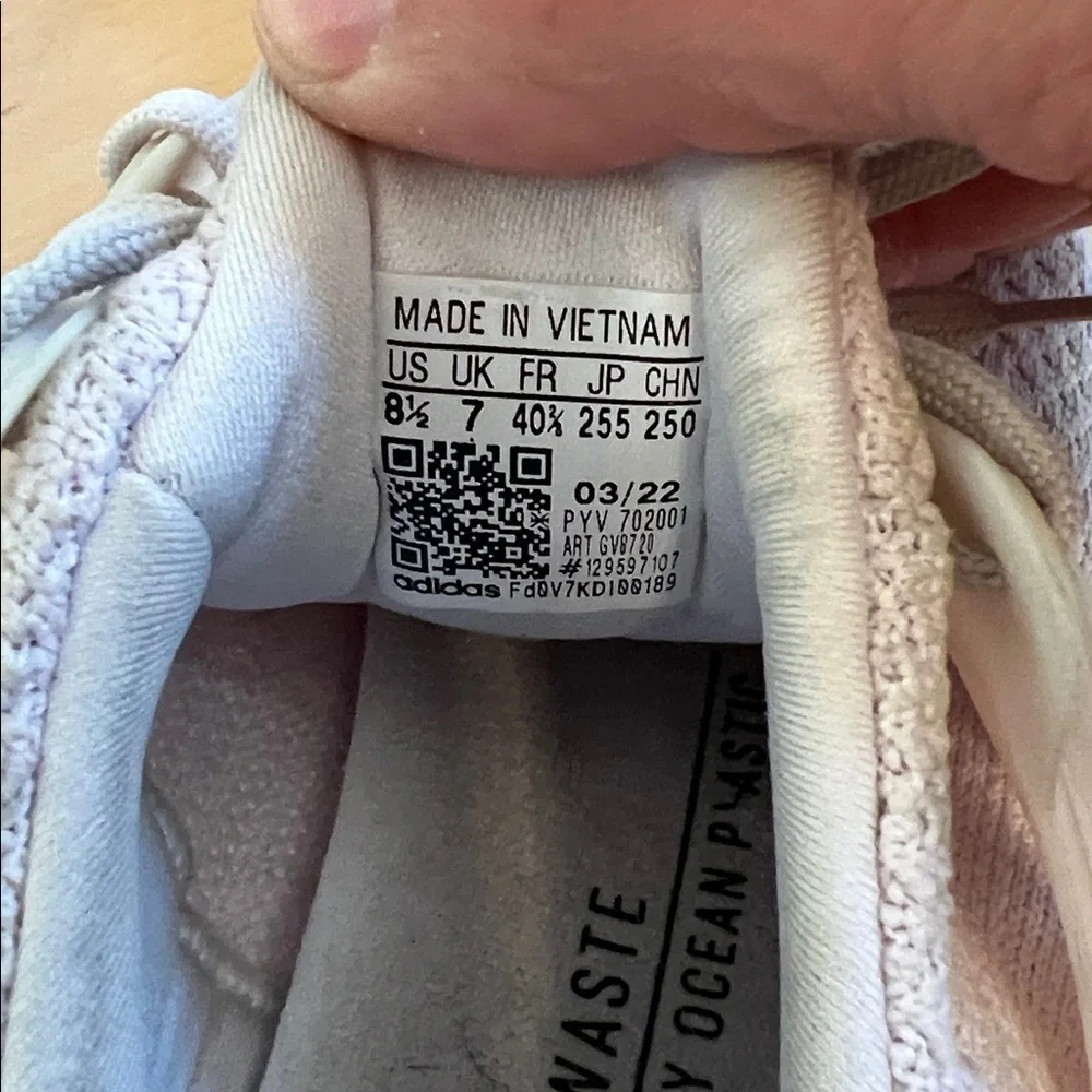 adidas Women's Pink Knit Sneakers 8.5 - Picture 4 of 8